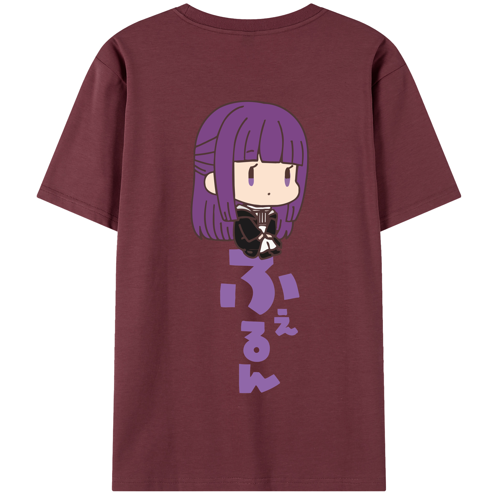 （画像用） 葬送のフリーレン Frieren 綿100％半袖Tシャツ（背面プリント）